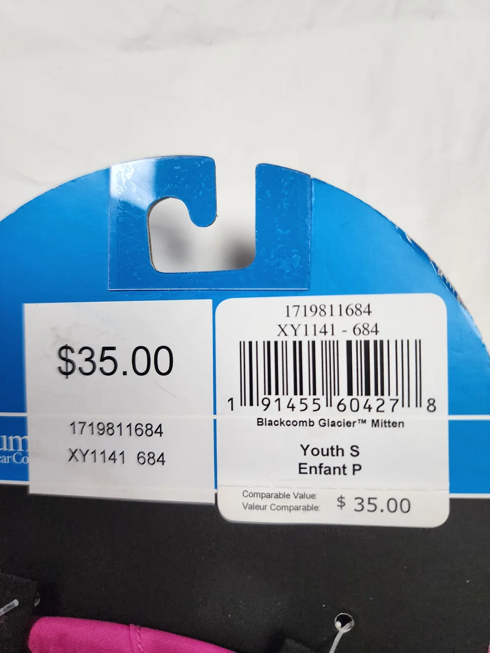 Vibrant Pink Columbia Kids Youth Mittens Omni-tech Waterproof Size Small Youth